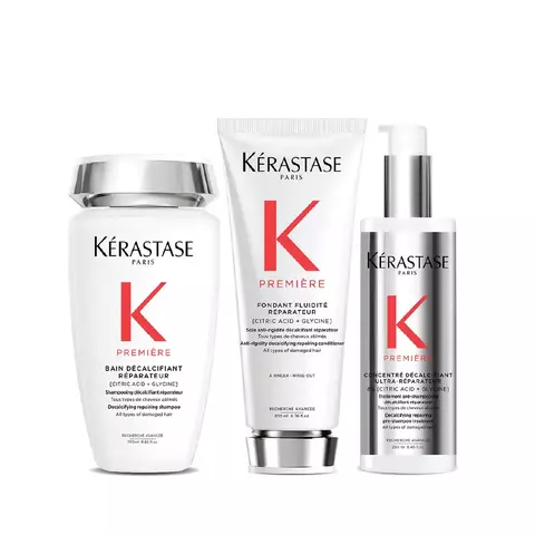 Kit Premiére Kérastase: Shampoo + Acondicionador Reparador + Concentré Descalcificante - comprar online