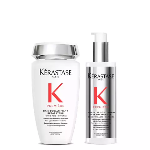 Kit Premiére Descalcificante Kérastase: Shampoo + Concentré. Reparador - comprar online