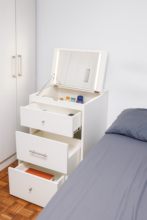 Mesa de Luz Maquillador con Espejo y Led - comprar online