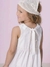 VESTIDO MIDI TRICOLINE LISTRADO GOLA GUIPIR - comprar online