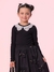 BLUSA GOLINHA RENDA BORDADOS PÉROLAS PRETO