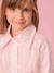 CAMISA TRICOLINE BABADO TULE ROSA - comprar online