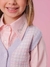 CAMISA TRICOLINE BABADO TULE ROSA