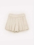 SAIA SHORT SARJA PREGAS BEGE CLARO - comprar online