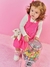 CONJUNTO BODY MANGA LONGA E SALOPETE ROSA NEON na internet