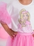 BLUSA COTTON SERIGRAFIA BARBIE TULE na internet