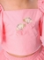 BLUSA CROPPED TRICOLINE PATCHES FADINHA ROSA - comprar online