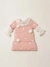 VESTIDO TRICOT POÁ POMPOM ROSA DOLCE