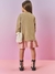 VESTIDO MANGA LONGA E BOLSA BEGE - comprar online