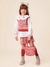 SAIA TRICOT PIED DE POULE VERMELHA XADREZ