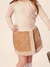 SAIA SHORT PELE COM SUEDE BEGE - comprar online