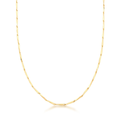 Colar trabalhado com banho de ouro 35cm + 10 de extensor