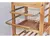 Mesa Carrito Auxiliar Cocina 1 Modulos Bambu Mesada Mármol