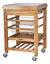 Mesa Carrito Auxiliar Cocina 1 Modulos Bambu Mesada Mármol - comprar online