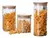 Frasco Vidrio Hermetico Tapa Bamboo 760ML C CAROL - comprar online