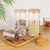 Frasco Vidrio Hermetico Tapa Bamboo 760ML C CAROL en internet