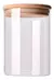 Frasco Vidrio Hermetico Tapa Bamboo 1600ML XL CAROL - tienda online