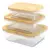 POTE HERMETICO DE VIDRIO RECTANGULAR TAPA BAMBOO CAROL 640 ML TUPER TAPER - comprar online