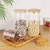 Frasco Vidrio Hermetico Tapa Bamboo 1300ML L CAROL en internet