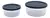 SET X 2 FUENTES REDONDAS DE VIDRIO BOROSILICATADO CON TAPA 450 ML Y 800 ML - tienda online