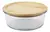 POTE HERMETICO DE VIDRIO REDONDO TAPA BAMBOO 400ml C TUPER TAPER - comprar online