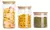 Set 4 Frasco Vidrio Hermetico Tapa Bamboo C M L Xl CAROL - comprar online