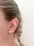 Brinco Ear Cuff Cristal Semijoia