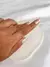 Anel V Com Bolinhas Prata 925
