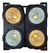 Mini Brut 400w Led 4 Lâmpadas Case C/ 5 - Branco Quente/frio