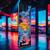 Totem Led Tela 640x1920mm - P2.5 Propaganda Azul Light - comprar online
