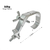 Kit 10 Gancho Garra Alumínio Clamp Treliças Iluminação 50kg - AZUL Light