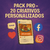 20 criativos personalizados 
