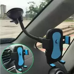 Soporte Universal Celular Auto Flexible Con Sopapa Y Pinza - Cila Shop