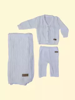 SET DULZURA BLANCO: CONJUNTO + MANTA DE REGALO. La combinación perfecta para consentir a tu bebé, ¡con una manta de regalo!