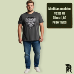 Camiseta Plus Size Aguia Cinza - Algodão Premium - Retrology