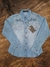 Camisa Jeans Feminina Country & Cia Clara com Bordado em 3 Tons 100% Algodão