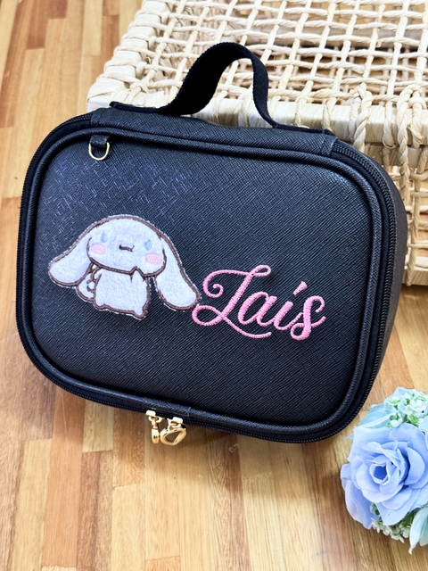 Estojo box personalizado com bordado nome e cinamon roll 48 lápis