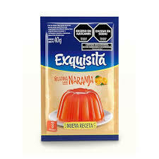 GELAT. EXQUISITA NARANJA 40 gr - comprar online