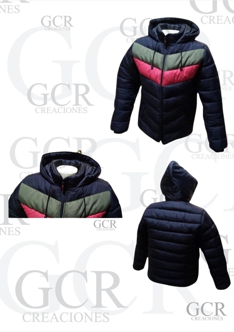 CHAQUETA ACOLCHADA PARA HOMBRE CON CAPOTA REF CH005