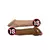 Capa Peniana Com Dois Furos Anel Escrotal Em Cyberskin 20cm - comprar online