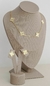 Conjunto Colar e Brincos Flor Trevo banhado a Ouro 18K