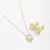 Conjunto Verona – Design Retangular com Zircônias, Banhado a Ouro 18K
