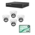 Kit Smart Pixel 4 Cámaras minidomo + NVR 4 POE - hasta 9 Canales + Disco SSD 480gb