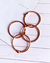 Argola Articulada 3 cm Rosé Gold na internet