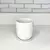 Vaso de Cerâmica Branco com Pratinho Acoplado | Elegância e Praticidade na Decoração - comprar online
