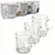 Kit 3 Xícaras de Vidro Boston com 250ml de Vidro