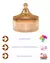 Bomboniere de vidro Switch Gold 500ml na internet