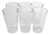6 Copos de vidro Londres 240ml na internet