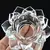 Castiçal em Vidro Flor de Lótus Transparente - comprar online