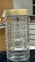 Porta-Mantimentos de Vidro Bolha com Tampa Inox - comprar online